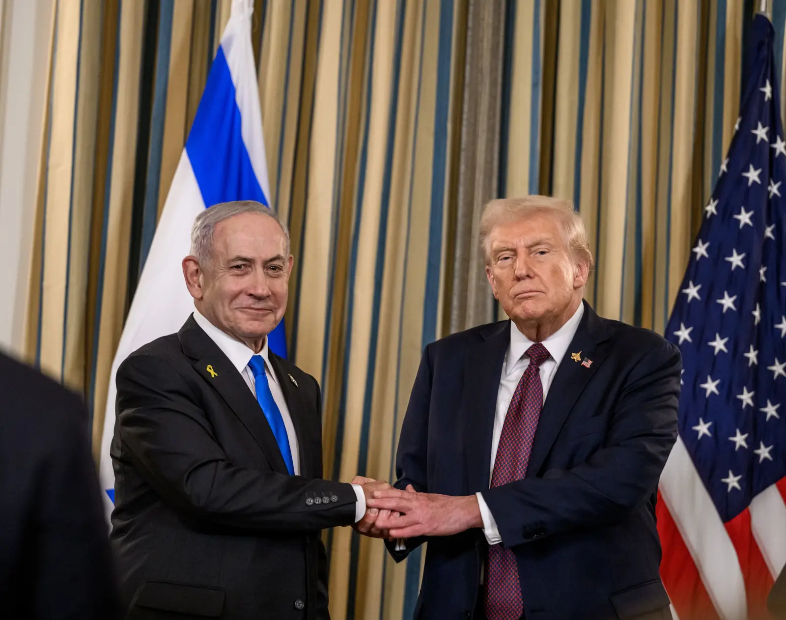 בנימין נתניהו ודונלד טראמפ בבית הלבן